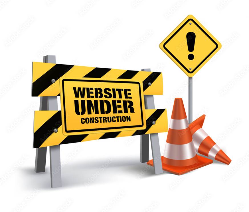 Website Under Construction Sign in White Background Stock Vector | Adobe  Stock